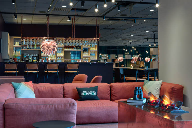 lobby at scandic ornskoldsvik in sweden