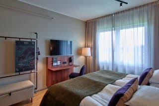 Twin beds in Standard room in Scandic Luleå